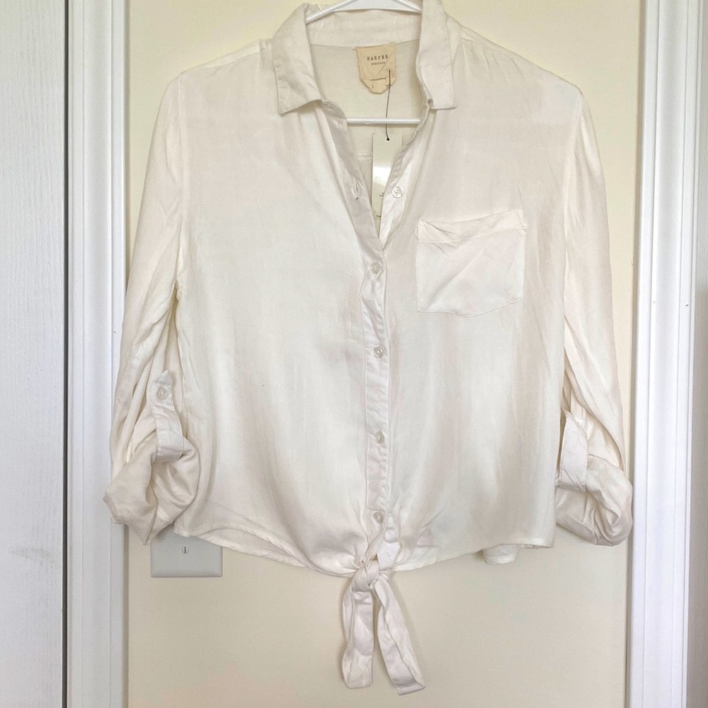 Francesca’s Collection White Shirt